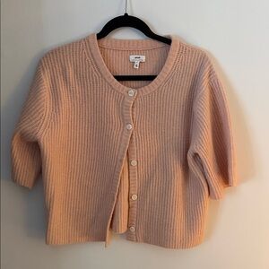 Aerie Women's Pink Short Sleeve Cropped Sweater